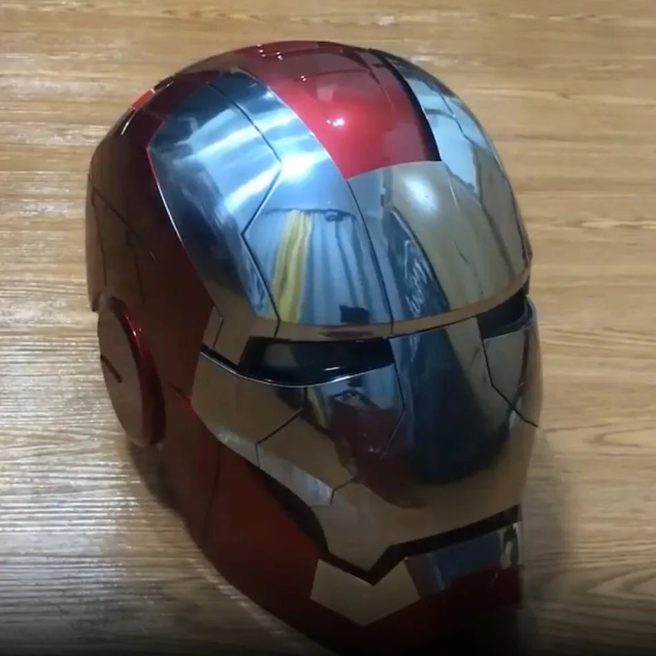 Marvel MK5 Helmet Cosplay Iron Man Electric Multi-piece Opening And Closing Voice Control Eyes Model Toy For Children Adult Gift