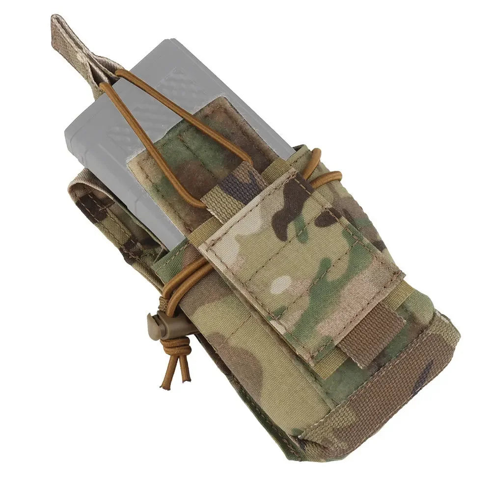 Tactical 5.56 7.62 MBITR Pouch CP Tool Bag MOLLE Magazine Pack Hook Loop Adjustable Retention Fast Access Hunting Gear Organizer