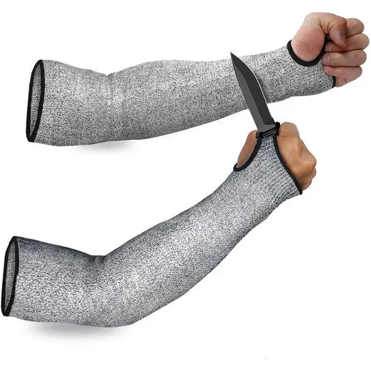 1Pc Level 5 HPPE Cut Resistant Arm Sleeve Cover Anti-Puncture Work Protection Safety Protecter Arm Elbow Wrist Guard 20/30/40cm