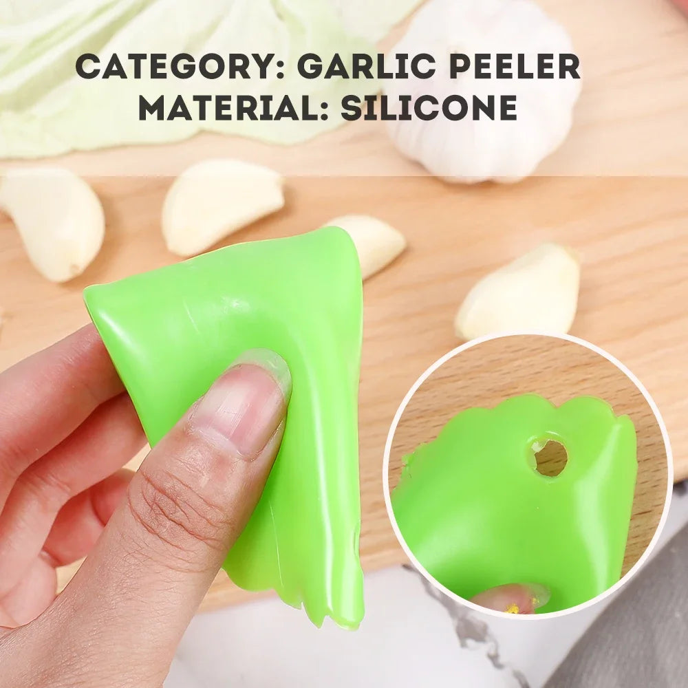 Silicone Garlic Peeler Practical Garlic Roller Stripper Peeling Vegetable Fruit Tools Household Creative Kitchen Gadgets Tools