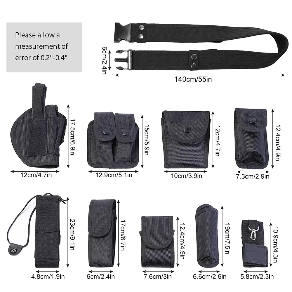 New Modular Equipment System Security Military Tactical Duty Utility Belt, Black Belt for Law Enforcement Guard Security Hunting