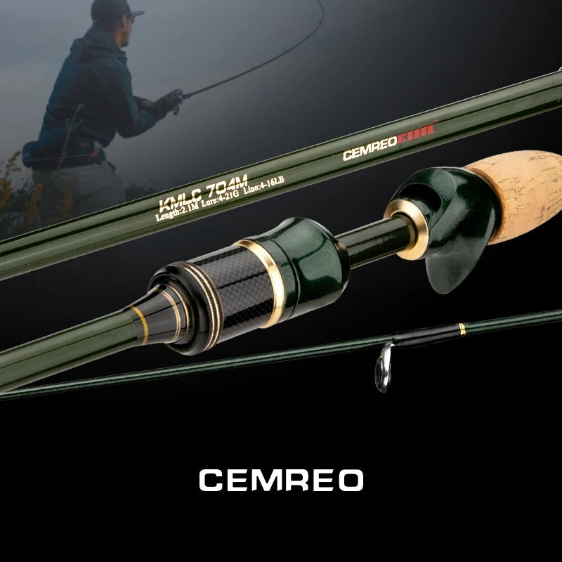 CEMREO Travel Rod Spinning Casting Carbon Fishing Rod 1.8m/2.1m/2.4m Portable Fishing Rod Good Quality Fishing Tackle MACANS