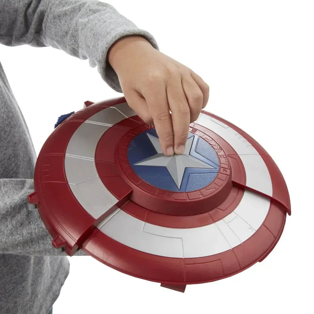 Cosplay Captain America Shield soft nerf bullet launcher deformation hidden gun Costume Fancy Dress party Anime stage show props