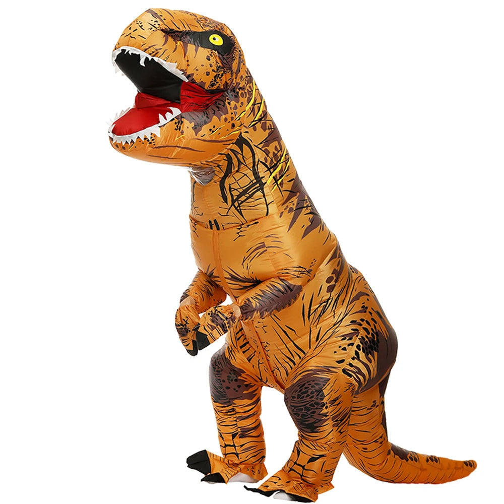 Halloween Mascot T-Rex Dinosaur Inflatable Costume Cartoon Doll Props Cosplay for Adult Kid Cosplay Christmas Funny Suits