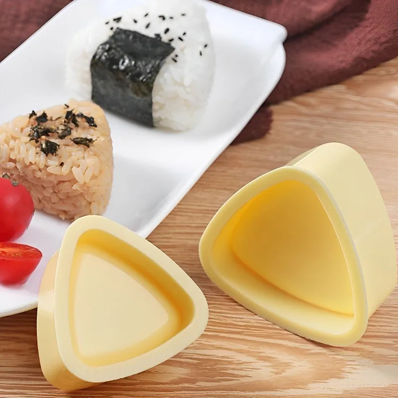 1/2Pcs Triangular Plastic Sushi Mold Onigiri Rice Ball Food Press Maker Japanese Bento Baby Rice Ball Molds Kitchen Accessories