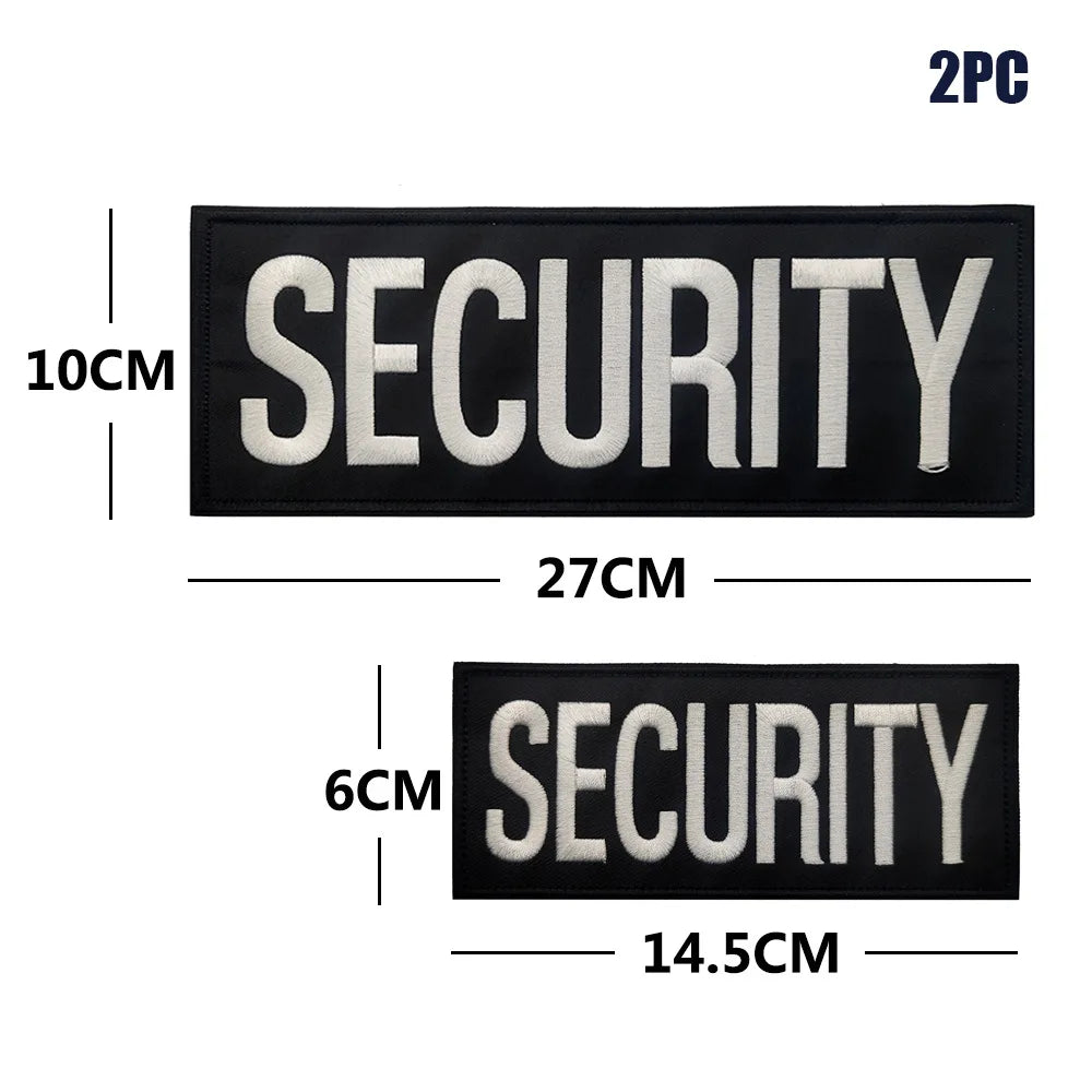 INSTRUCTOR Emblem Tactical Tank Top Embroidered patches SECURITY Logo Morale Badge Large Size sticker