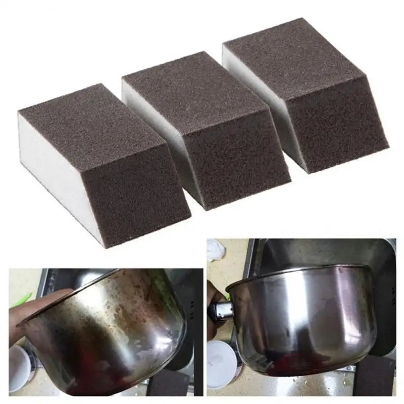 Sponge Magic Eraser Descaling Emery Cleaning Brush Silicon Carbide Descaling Cleaning Brush Stove Top Pot Kitchen Tools