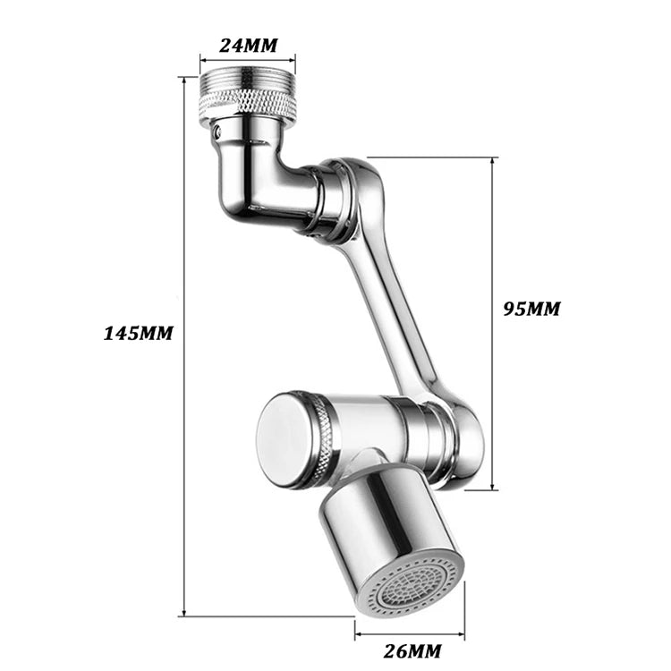 1080° Rotation Filter Faucet Aerator Copper Tap Saving Water Nozzle Kitchen Universal Faucet Bubbler Anti Splash Head Extender