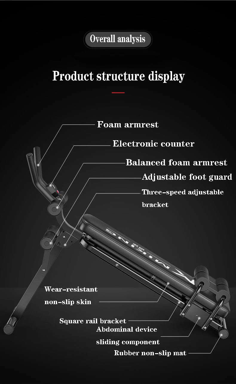 Sit-ups, fitness equipment, household multifunctional integrated abdomen machine, waist and abdomen, thin abdomen, abdominal cur