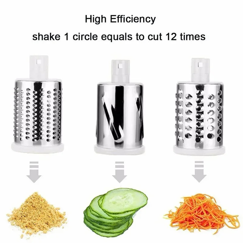 Manual Rotary Cheese Grater for Vegetable Cutter Potato Slicer Mandoline Multifunctional Vegetable Chopper Kitchen Accessories