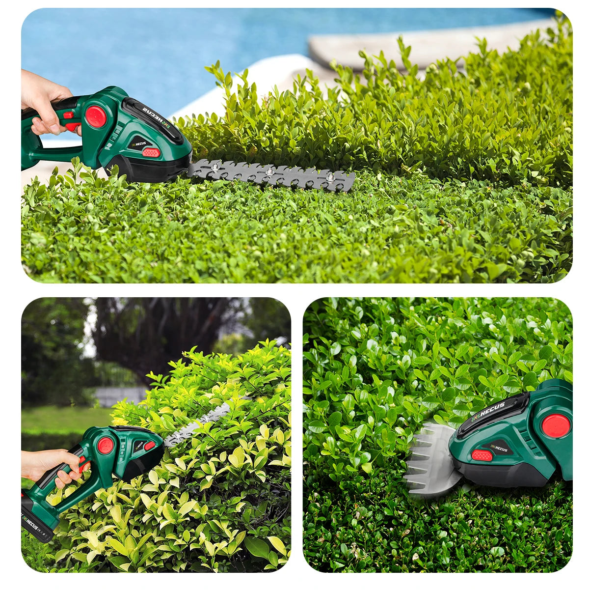 2 IN 1 Cordless Electric Hedge Trimmer Lawn Mower Household Shrub Weeding Pruning Mower Garden Tools for Makita 18V Battery