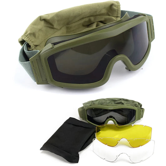 Tactical Glasses Men Shooting Hunting Glasses Military Gear Army Glasses Goggles Aisrsoft Paintball Protective Eye Glasses