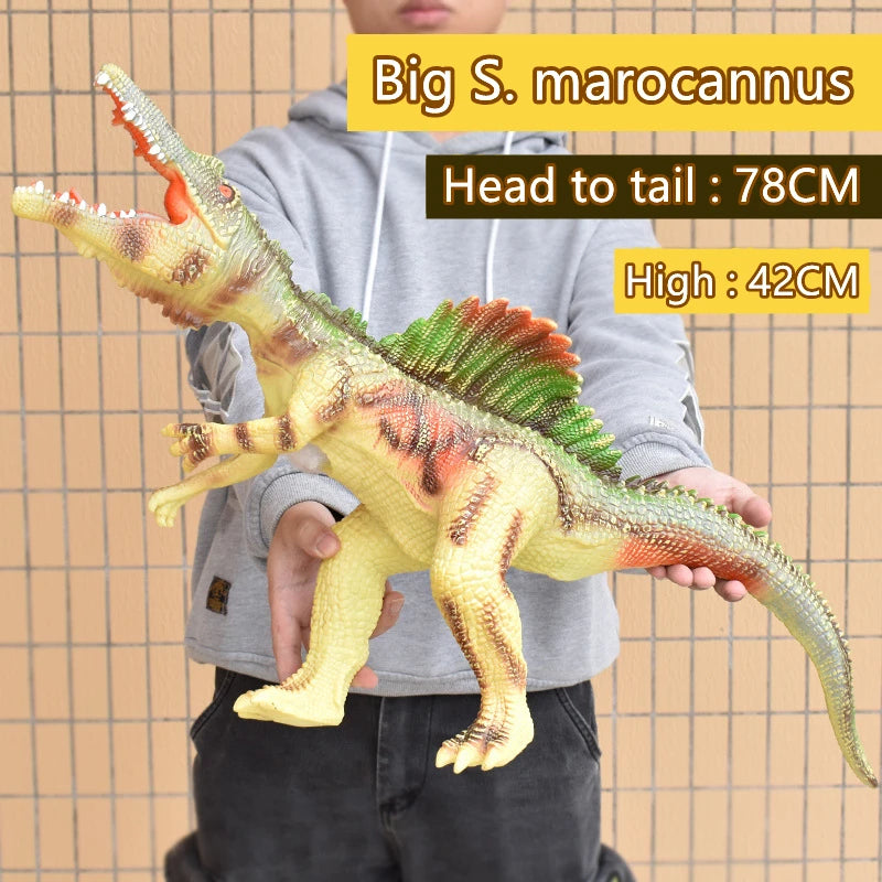 68CM Big Size Dinosaur Toy Jurassic Park Tyrannosaurus Rex Soft Puppets Velociraptor Shark Dinosaur Worlds Model Toys for Boys