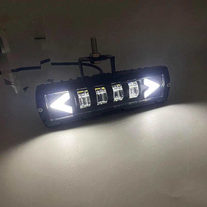 1/2 PCS 12V24V Car DRL Fog Lamp Vehicle Daytime Running Light IP67 waterproof Accessories 6000K Auto 6 Inch LED Light Bar.