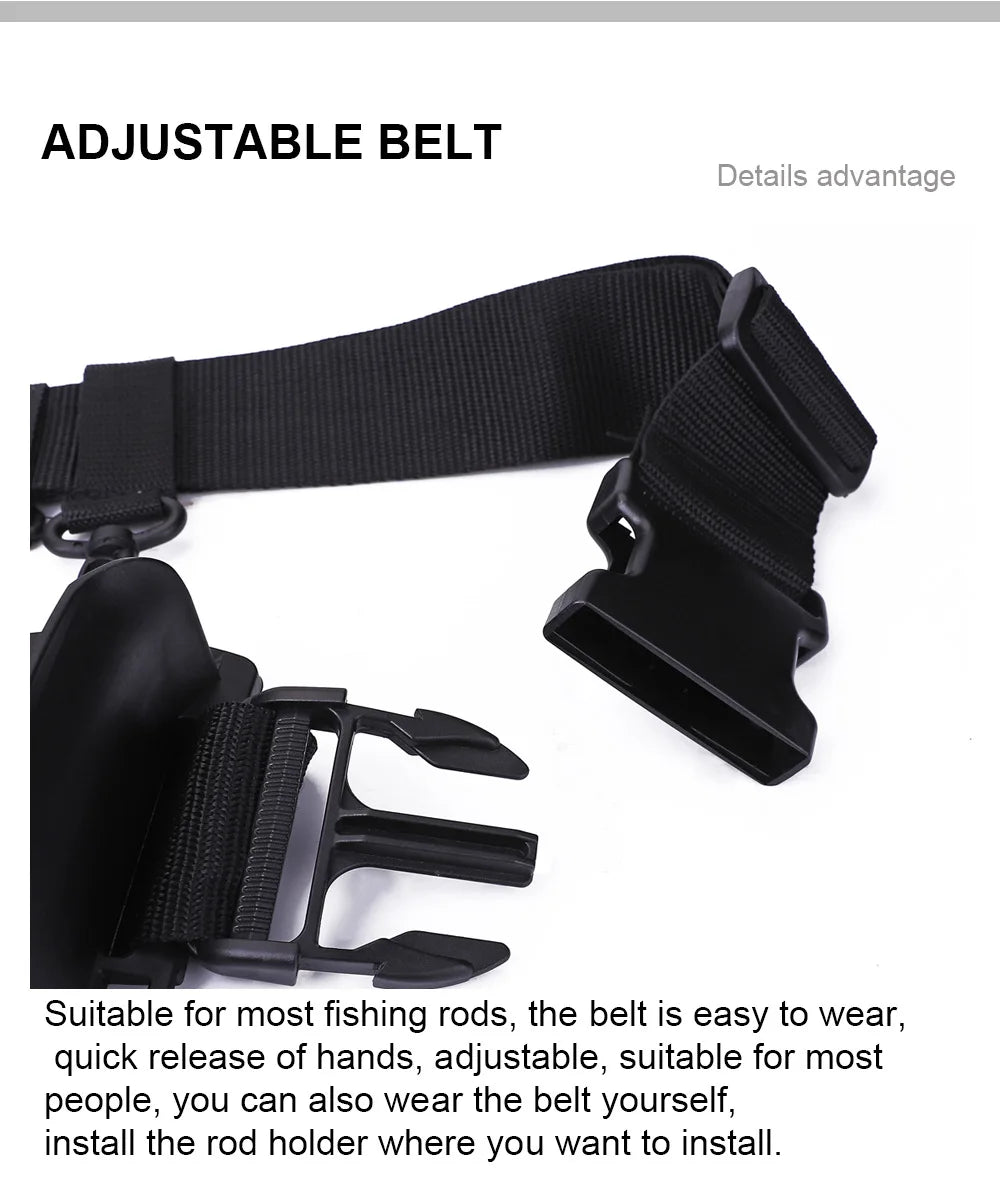 Portable rod holder fishing gear accessory with adjustable waist fishing rod insertion device fishing accessories tool outdoor