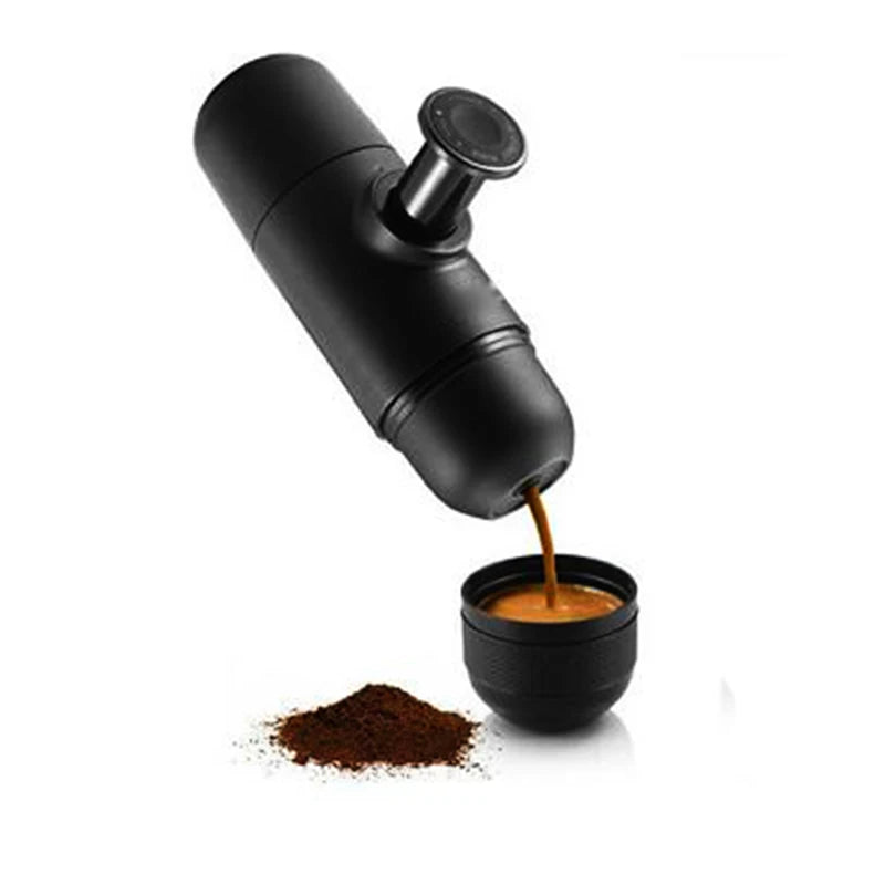 Outdoor Camping Mini Portable Italian Travel Portable Car Manual Integrated Outdoor Coffee Machine Hand Pressed Coffee Cup