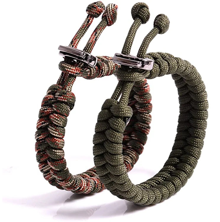 Outdoor Adjustable Bracelet Camping Survival 7 Core Paracord Bracelet Men Sports Parachute Cord Bracelet Men