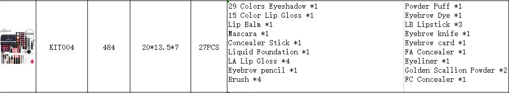 Make Up Sets Eyeshadow Lipstick Eyebrow Concealer Powder Brush Complete Makeup Kit For Women Female Beginner Student Full Set