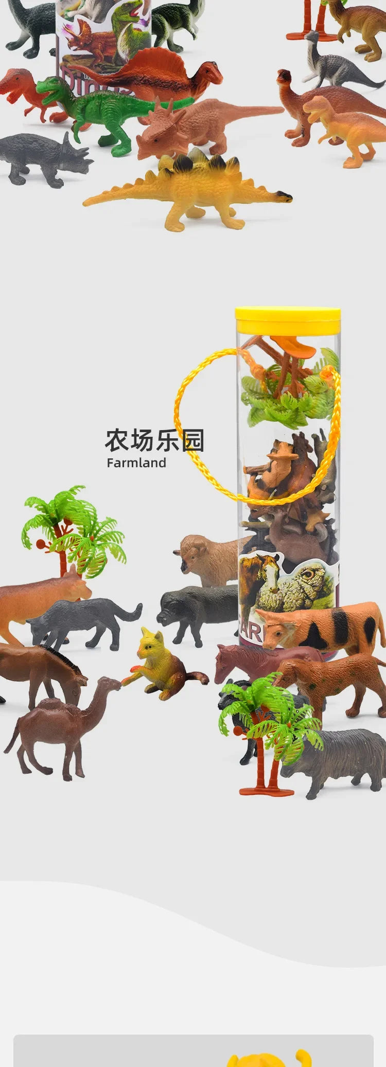 12Pcs/Lot Funny Dinosaur Model Children's Educational Toys Small Simulation Animal Figures Kids Toys for Boy Birthday Gifts New