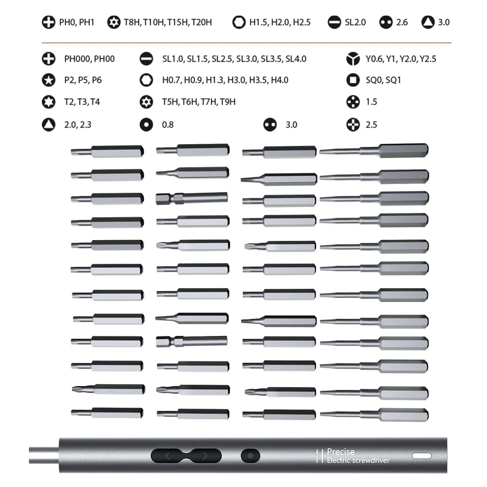 28/62/120 in 1 Electric Screwdriver Precision Set Power Tool Rechargeable Magnetic Small Bit for Xiaomi Mobile Cell Phone Repair