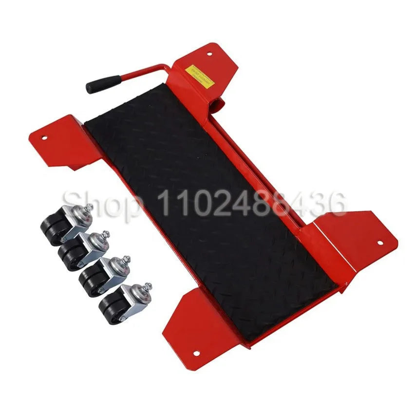 Red motorcycle trolley Motorcycle Mover Lift Stand Motorcycle Mobility Stand