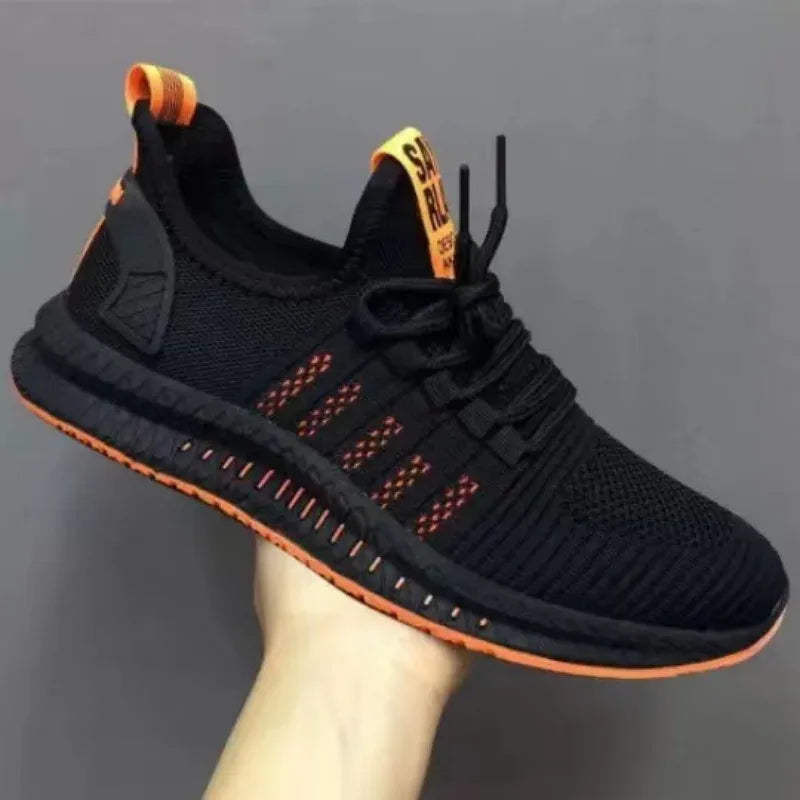 2024 Summer Flying Weaving Men's Casual Shoes Low cut Trendy Sports Shoes Men's Running Shoes Korean Edition Trendy Shoes