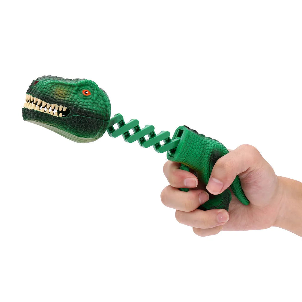 1PC Creative Funny Spoof Shark Telescopic Spring Manipulator Clip Bite Hand Dinosaur Prank Parent-child Interaction Toys