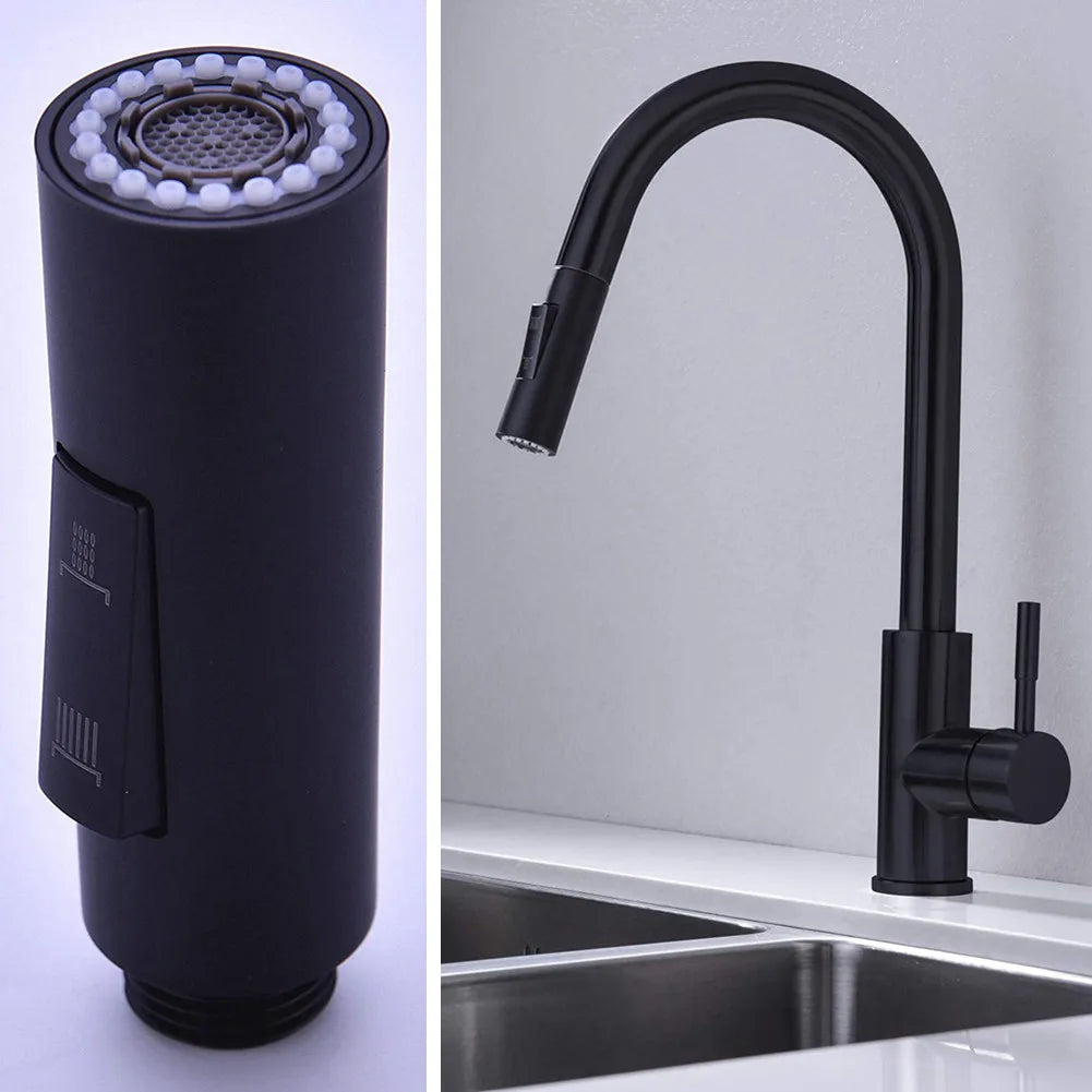 ABS Kitchen Pull Out Faucet Sprayer Nozzle Durable Water Saving Shower Spray Head Bathroom Basin Sink Tap Replacement