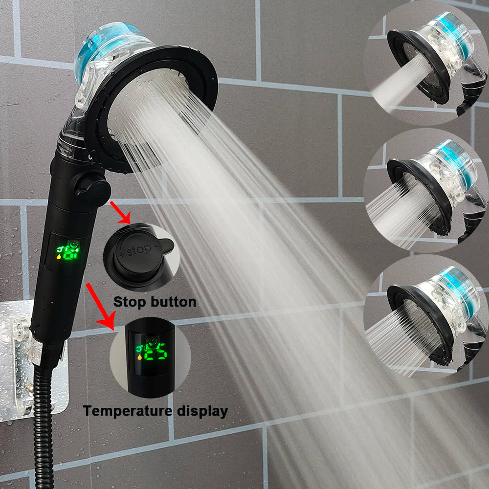 New 3 Modes Shower Head High Pressure Showerhead Portable Filter Rainfall Faucet Tap Bathroom Bath Home Innovative Accessories