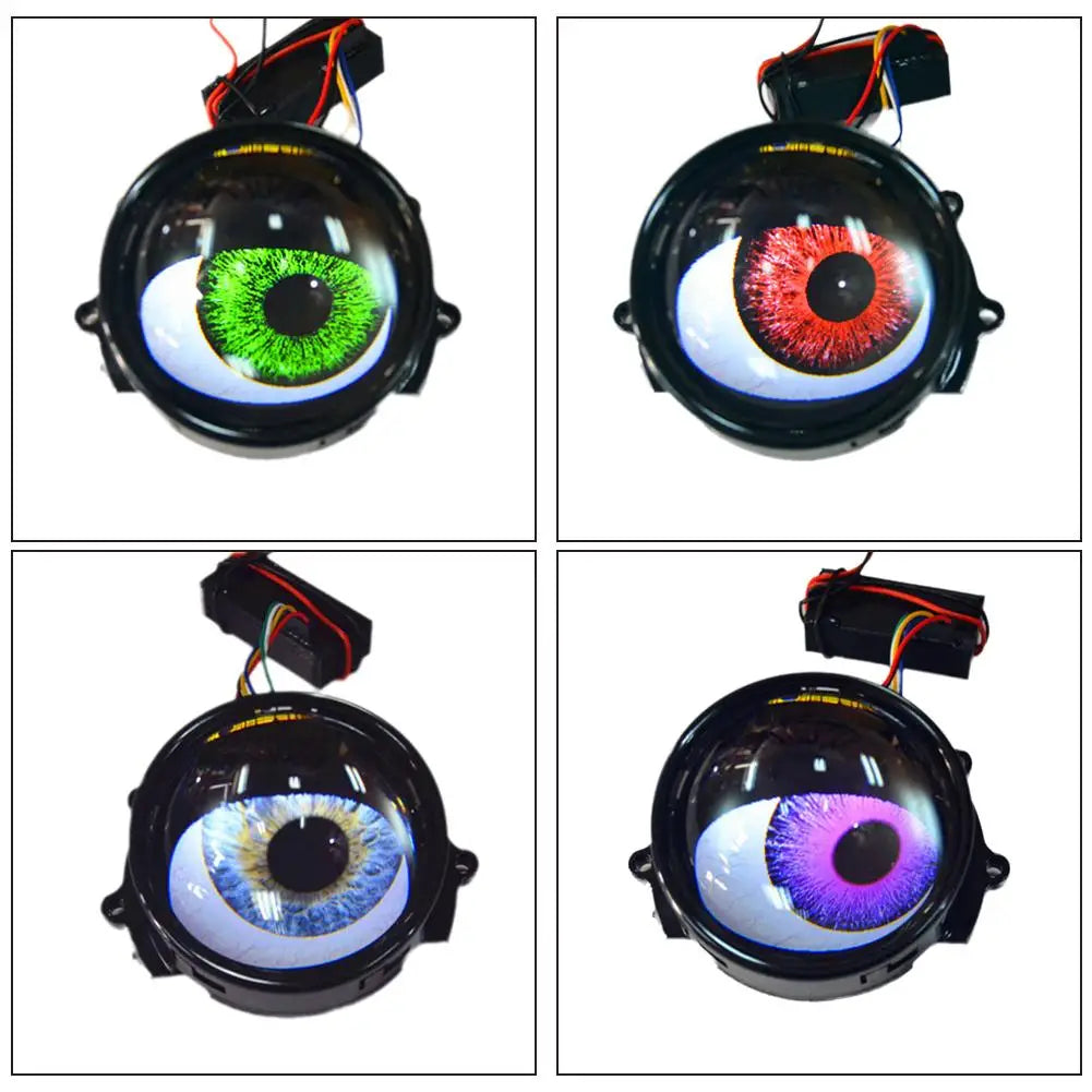 Dynamic 3 Inch Devil Eyes Lens Lights For 12v Car WIFI Control Eyes Retrofit Kits Headlight Assembly Auto Accessories