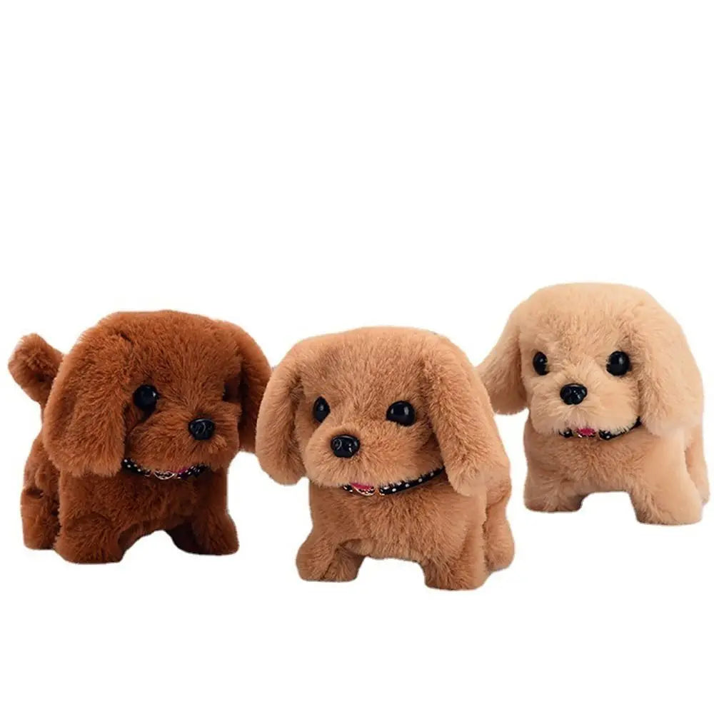 Walk Bark Nod Wag Tail Simulation Electric Dog Plush Electric Puppy Bottom Switch Electric Pet Kids Toys