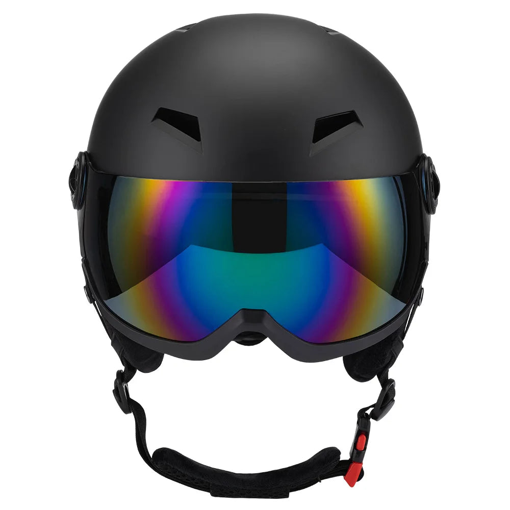 New Skiing Helmets Safety Integrated Cycling Helmets 2025 Men Women Warm Snow Helmets Winter Outdoor Sports Skating Ski Clothing