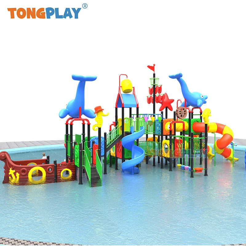 Wholesale Water Parks Plastic Slide Children Water Games Playground Pool Slide for Kids and Adults