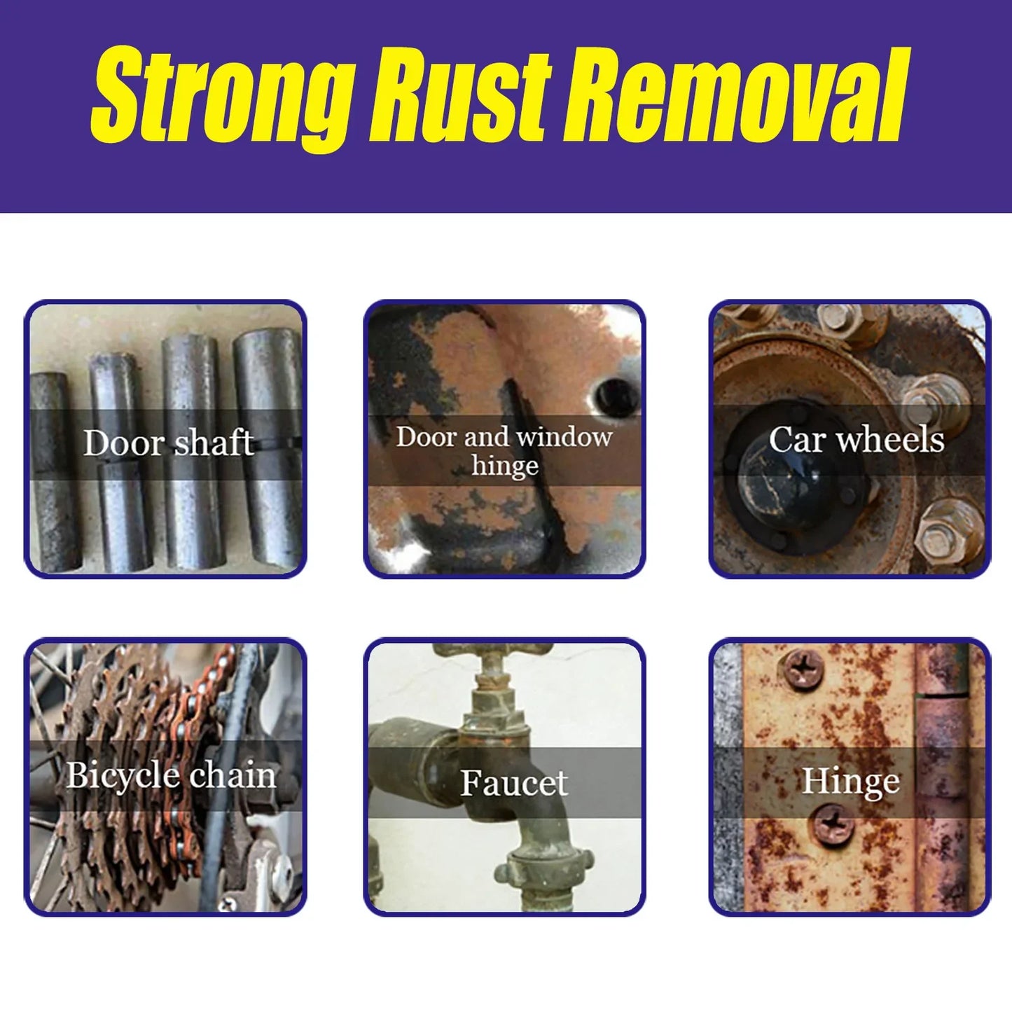 Metal Rust Remover Spray Metal Surface Paint Car Maintenance Iron Powder Cleaning Super Stainless Steel Rust RemoverCleaner