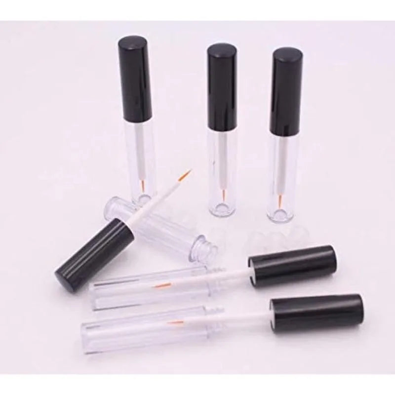 20pcs 5ml Liquid Eyeliner Empty Tube Container for Refilling Eyelash Growth Liquid Mini Dispenser Bottle with Pipette Funnell