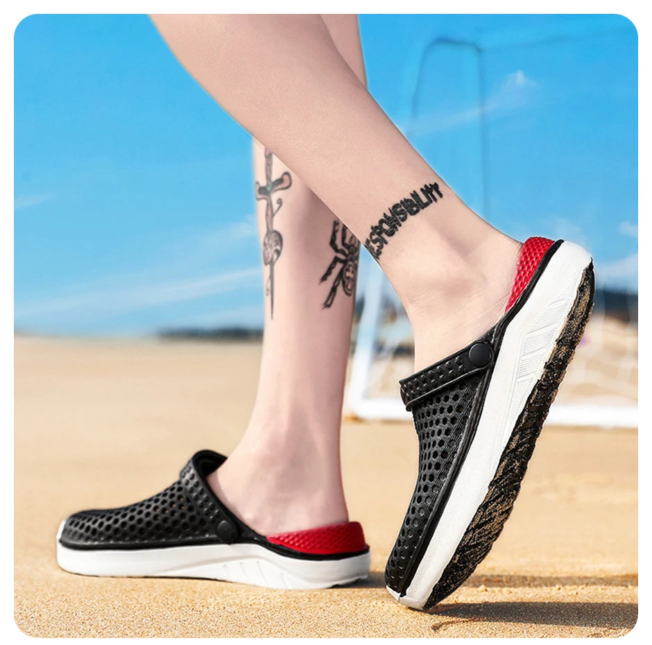 Unisex Fashion Beach Sandals Men Anti Slip Thick Sole Slippers Lightweight Summer Flip Flops Garden Shoes Man Women