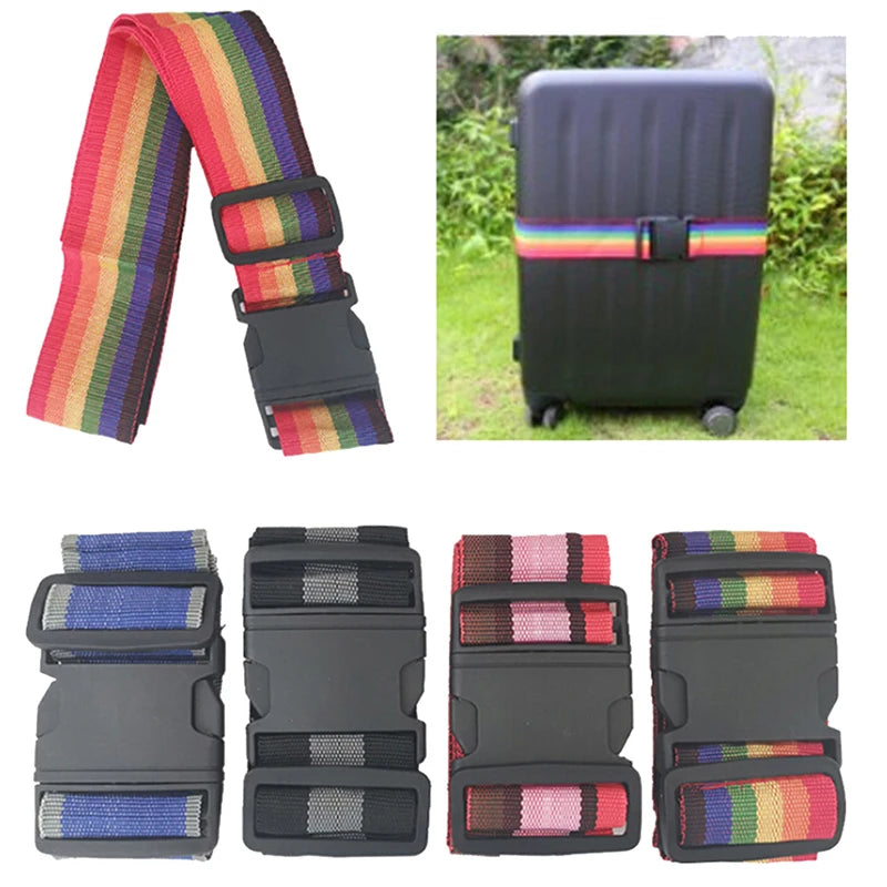 Travel Luggage Strap Adjustable Password Lock Packing Belt Baggage Secure Lock Anti-theft Luggage Strap Bundling Belt