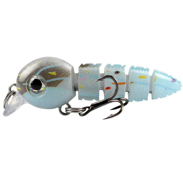 Submerged Multi-Section Loach Lure 5.5/4.3G Topmouth Culter Bass Artificial Lure 5 Color Plastic Hard Bait Fishing Gear Batch