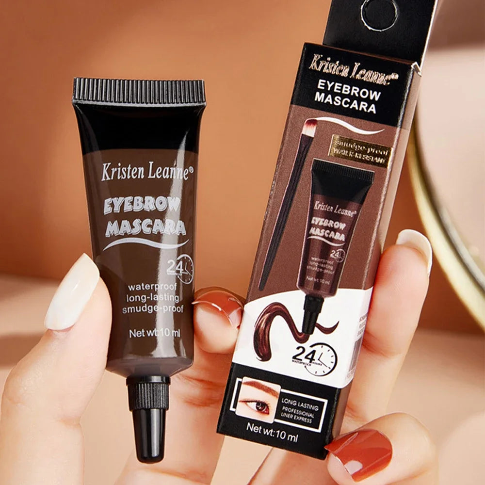 Waterproof Eyebrow Cream with Eyebrow Brush Natural Eyebrow Enhancers Gel Long Lasting Black Brown Wild Eyebrows Tinted Makeup