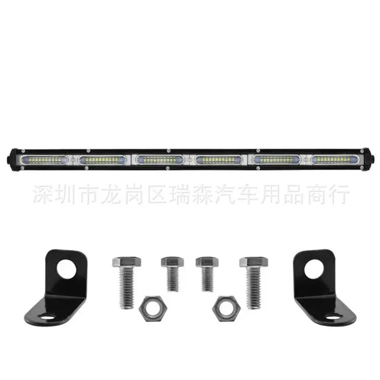 LED Small Single Row Long Strip Work Light Off-road Light Grille Spotlight Suitable for Off-road Vehicles and Trucks