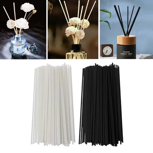 50 Pcs Black White Vine Diffuser Sticks Aromatherapy Volatile Rod for Home Fragrance Diffuser Living Room Reed Diffusers