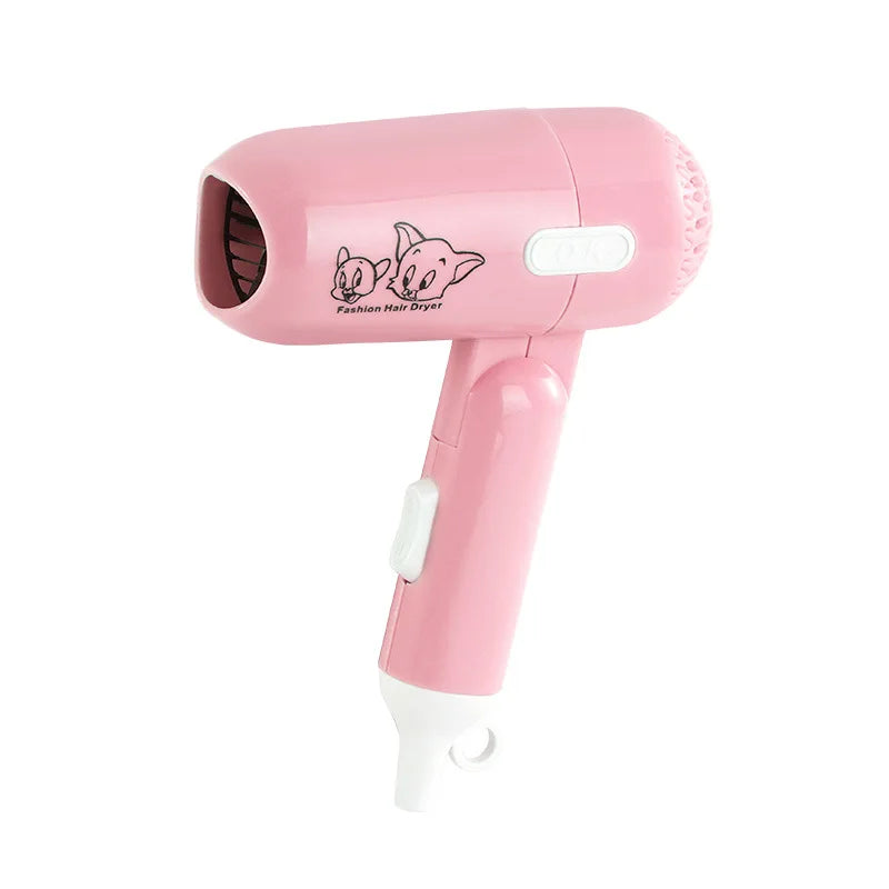 Fashion Mini Folding Hair Dryer 400w Low Power Radiation Proof Household Travel Dormitory Hair Dryer Barber Salon Modeling Tool