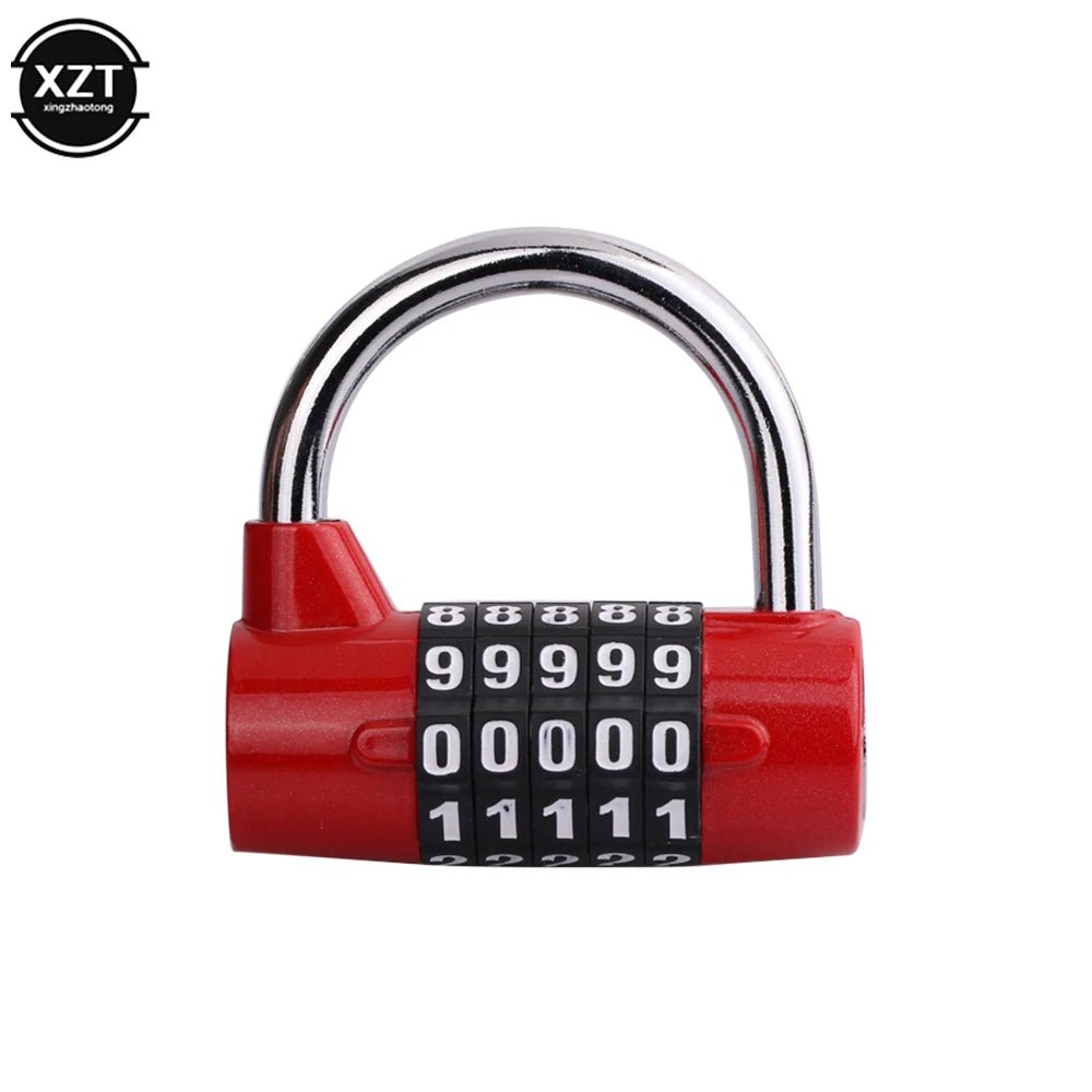 High Quality Heavy Duty 4 Dial Digit Combination Lock Weatherproof Security Padlock Outdoor Gym Safety Code Lock Black