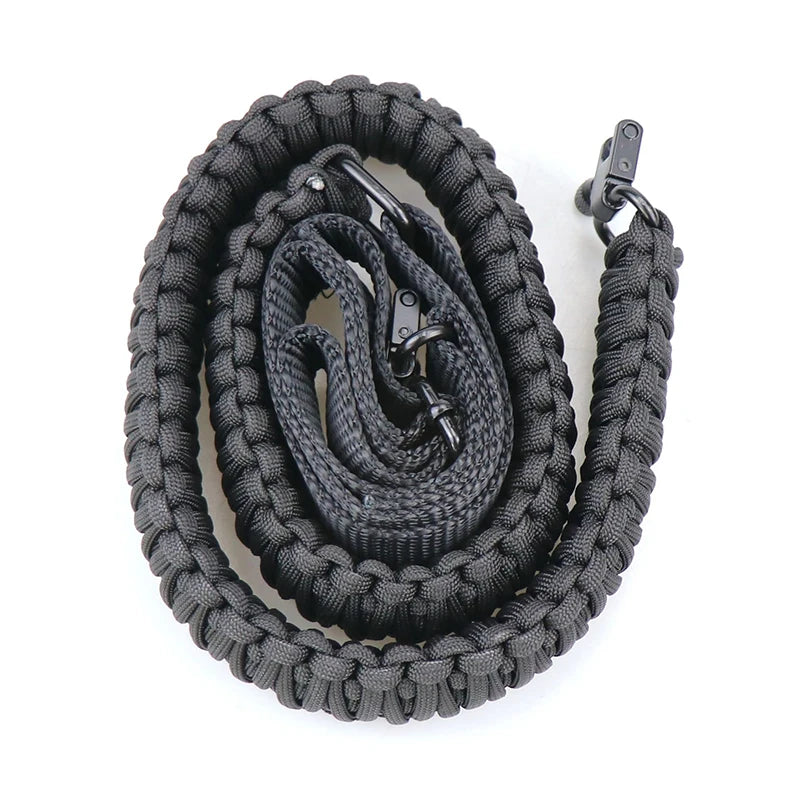 Outdoor Rifle Sling 550 Paracord Sling Tactical 2 Point Sling with Tri-Lock Swivel Ar15 Shotgun Accessories Hunting Camping Gear