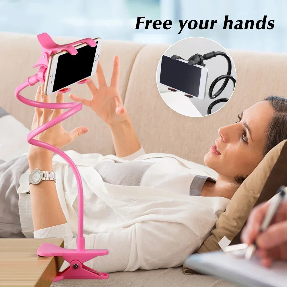 Mobile Phone Holder Flexible Adjustable Cellphone Holder Clip Support Telephone Home Bed Desktop Mount Bracket Smartphone Stand