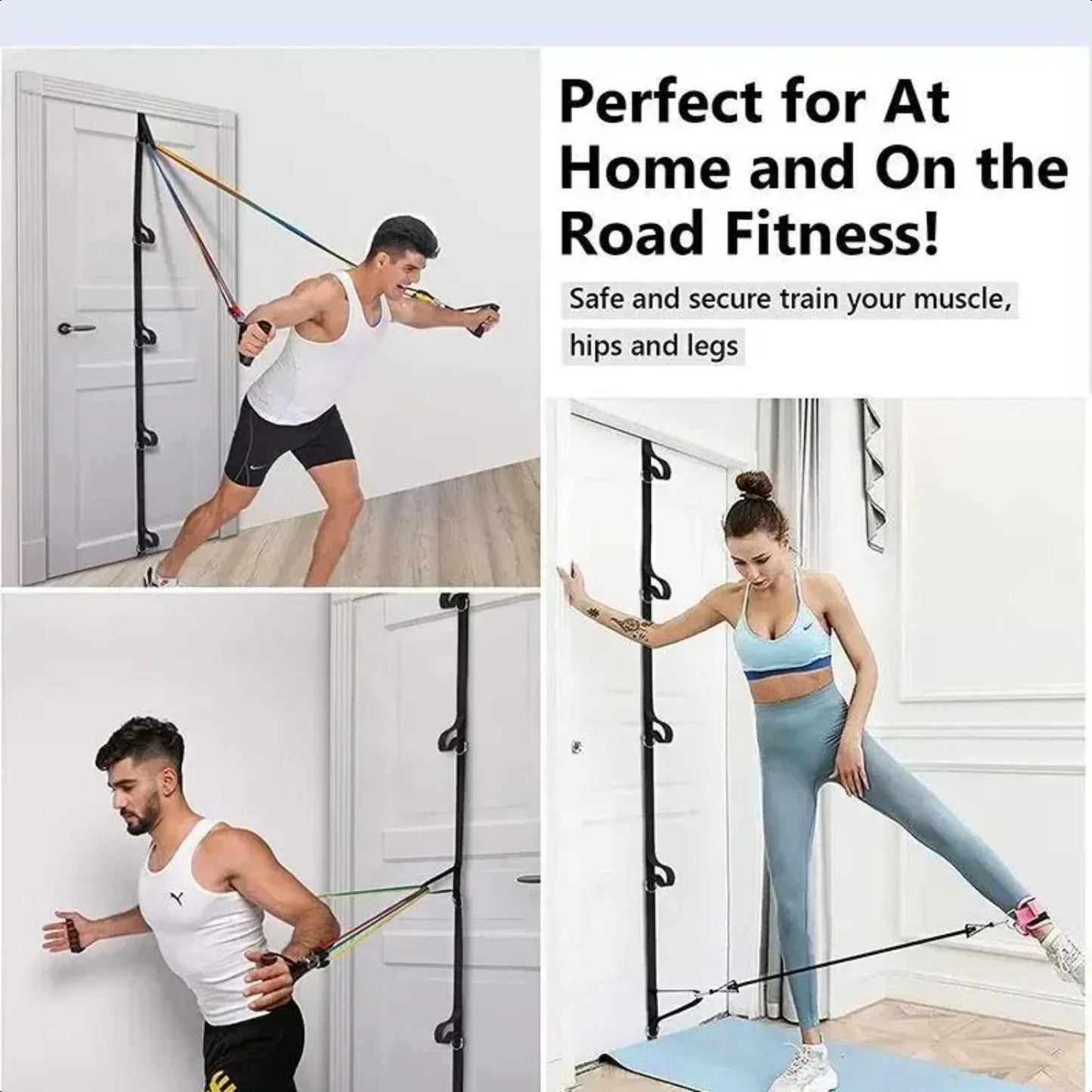 Elevate your home fitness routine with this convenient and highly effective strap equipment. Achieve your training goals without