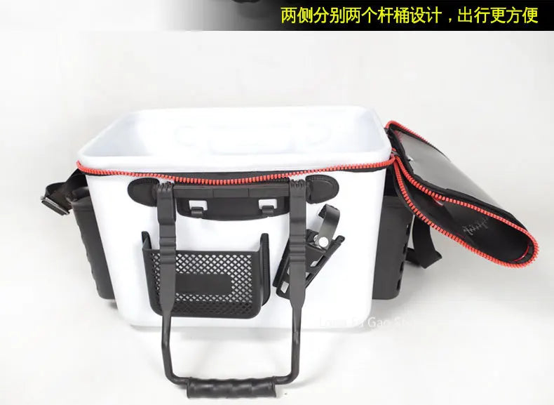 Outdoor Portable EVA Fishing Bag Multifunction Thicken Live Fishing Box Tank Bucket Camping Fishing Tackle Fishbox Storage