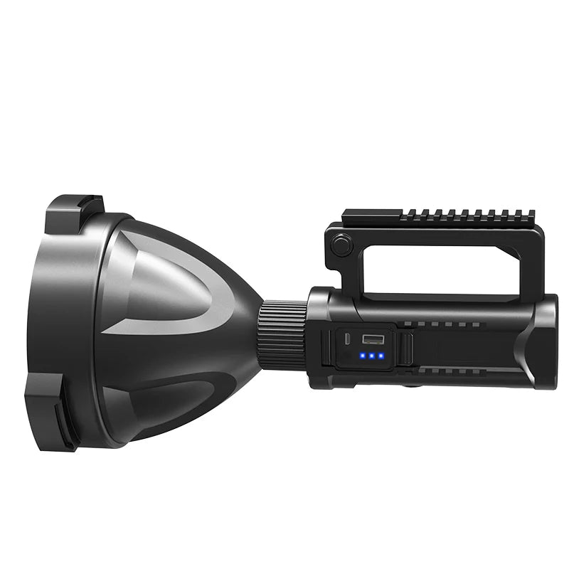 XHP70.2 Super Bright LED Rechargeable  Big Head Searchlight Handheld Work Light Spotlight Floodling 40W Torch Lantern