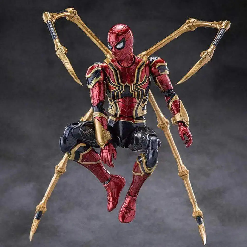 Hot Toys Avengers Mobile Hero Golden Claw Spider Man Handmade Gift For Children'S Birthday, Lucky Bag Toy, Children'S Day Hallow