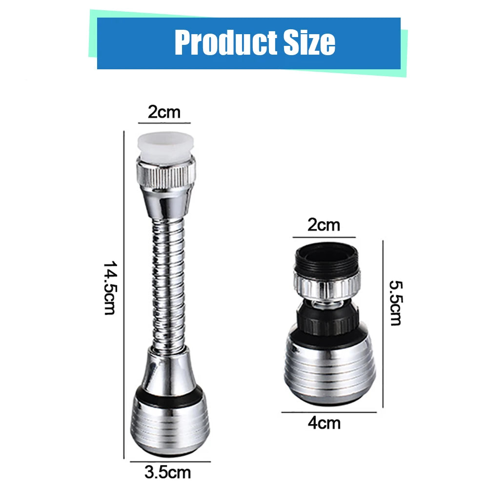 Faucet Bubbler 360 Degree Kitchen Faucet Aerator Water Saving High Pressure  Nozzle Tap Adapter Adjustable Water Filter Diffuser